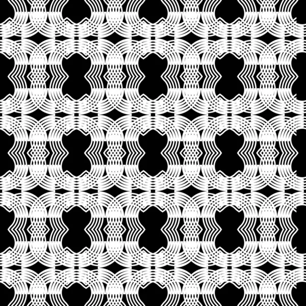 Design Seamless Grating Pattern Abstract Monochrome Background Vector Art — Stock Vector