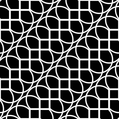 Kusursuz ızgara deseni tasarla. Soyut tek renkli geometrik arkaplan. Vektör sanatı