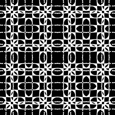 Dekoratif desenli tasarım. Soyut monokrom dantelli arka plan. Vektör sanatı