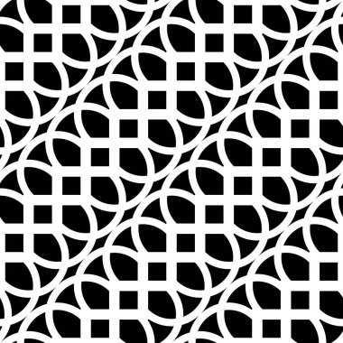 Kusursuz ızgara deseni tasarla. Soyut tek renkli geometrik arkaplan. Vektör sanatı
