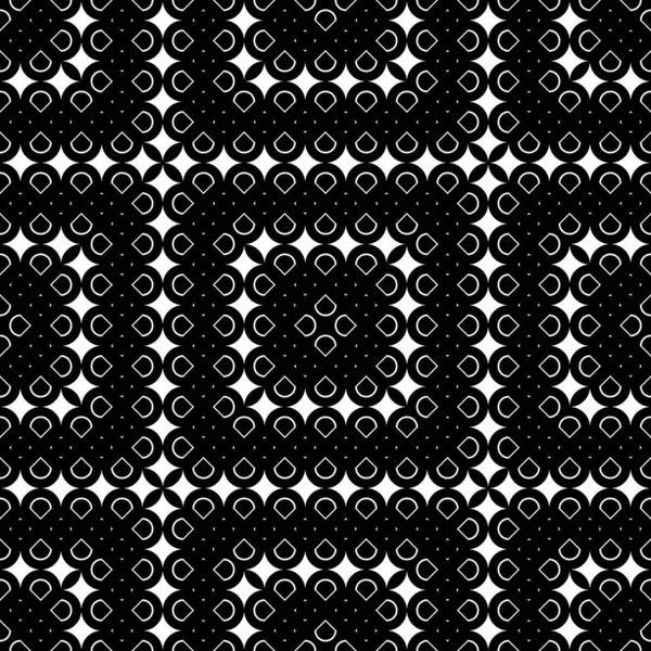 Дизайн Безшовного Монохромного Візерунка Абстрактний Геометричний Фон Векторне Мистецтво — стоковий вектор