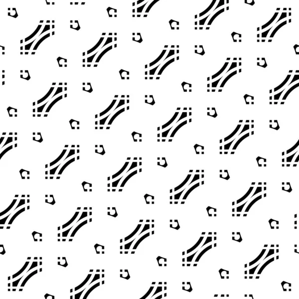 Design Seamless Decorative Pattern Abstract Monochrome Grating Background Vector Art — Stock Vector