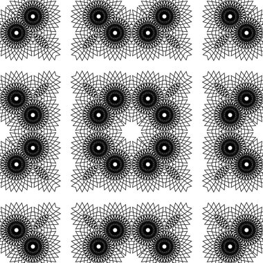 Kusursuz dekoratif dantel desenli. Soyut kare tek renkli arkaplan. Vektör sanatı