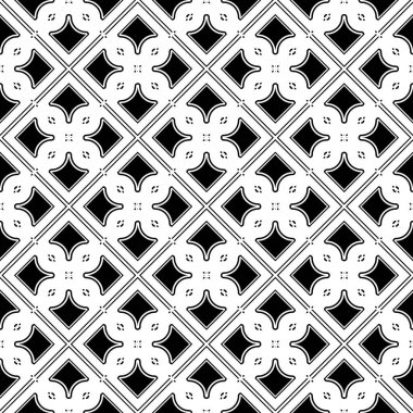 Dekoratif desenli tasarım. Soyut monokrom rendeleme arka planı. Vektör sanatı