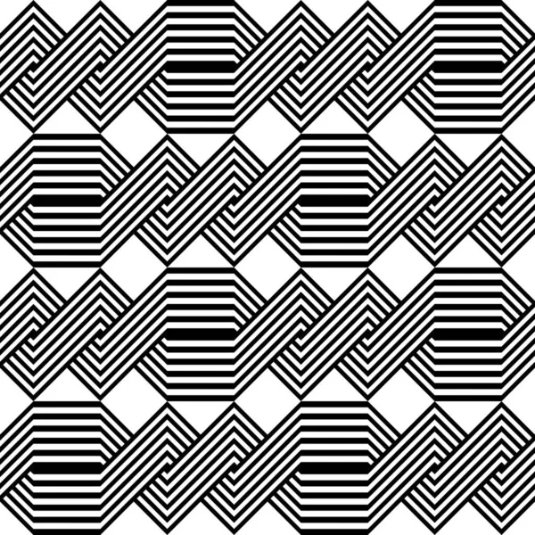 Kusursuz Monokrom Zigzag Deseni Tasarla Soyut Geometrik Arkaplan Vektör Sanatı — Stok Vektör