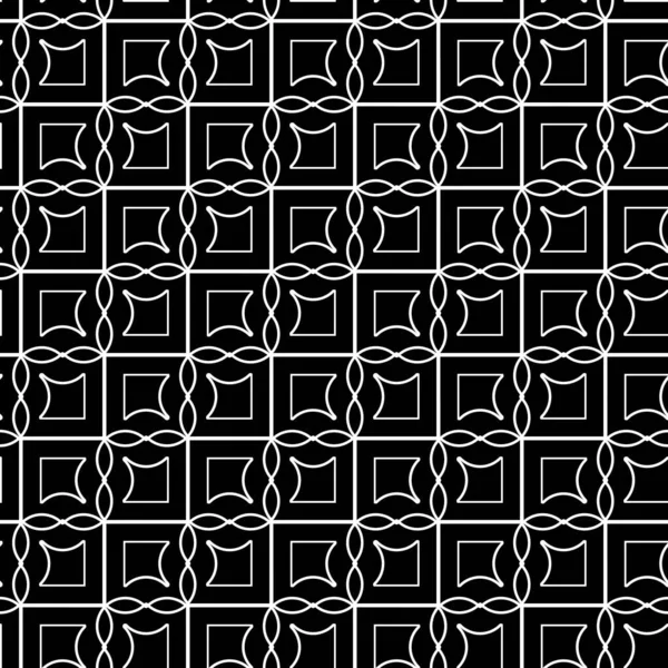 Design Seamless Grating Pattern Abstract Monochrome Geometric Background Vector Art — Stock Vector