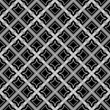 Dekoratif desenli tasarım. Soyut monokrom rendeleme arka planı. Vektör sanatı