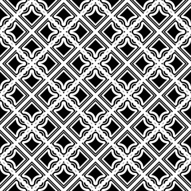 Dekoratif desenli tasarım. Soyut monokrom rendeleme arka planı. Vektör sanatı