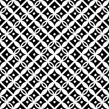 Kusursuz geometrik desen tasarla. Soyut monokrom rendeleme arka planı. Vektör sanatı