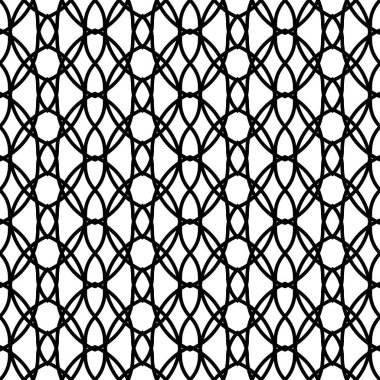 Dekoratif desenli tasarım. Soyut monokrom dantelli arka plan. Vektör artv