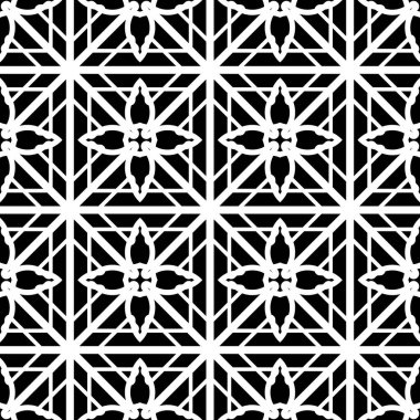 Kusursuz tek renkli ızgara deseni tasarla. Soyut dekoratif arka plan. Vektör sanatı