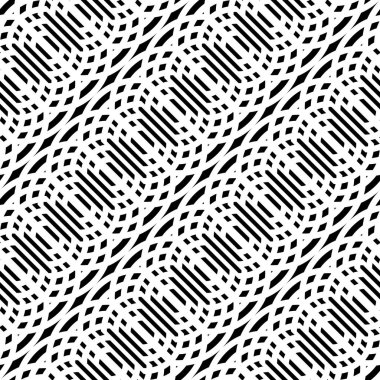 Kusursuz ızgara deseni tasarla. Soyut monokrom çizgili arka plan. Vektör sanatı