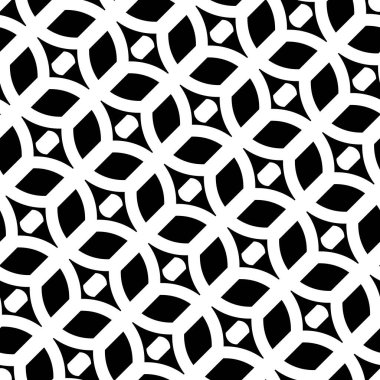 Kusursuz ızgara deseni tasarla. Soyut tek renkli geometrik arkaplan. Vektör sanatı