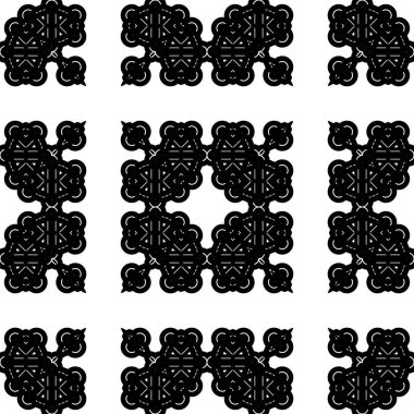 Kusursuz dekoratif dantel desenli. Soyut kare tek renkli arkaplan. Vektör sanatı