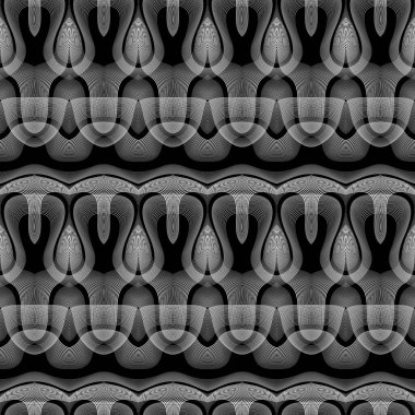 Kusursuz tek renkli dekoratif desen tasarla. Soyut dantelli arka plan. Vektör sanatı