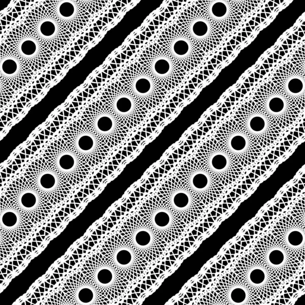 매끄럽고 장식적 무늬를 설계하라 모노크롬 레이스 배경을 추상화하는 — 스톡 벡터
