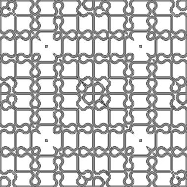 Kusursuz dekoratif dantel desenli. Soyut kare tek renkli arkaplan. Vektör sanatı
