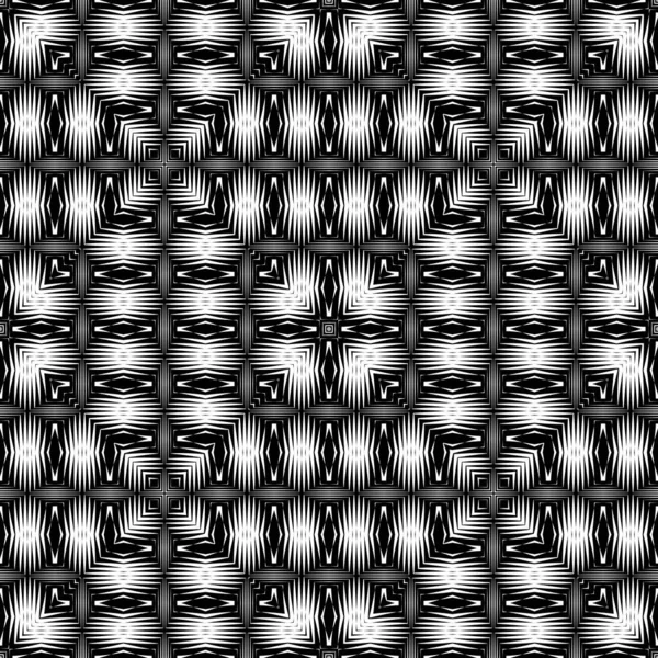 아름답지 장식을 디자인하는 것이죠 기하학적 모노크롬 배경을 추상화하 — 스톡 벡터