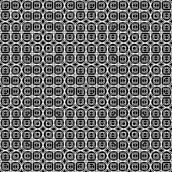Entwerfen Sie Nahtlose Monochrome Muster Abstrakter Geometrischer Hintergrund Vektorkunst — Stockvektor