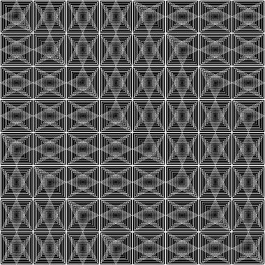 Kusursuz zikzak deseni tasarla. Soyut monokrom dantelli arka plan. Vektör sanatı