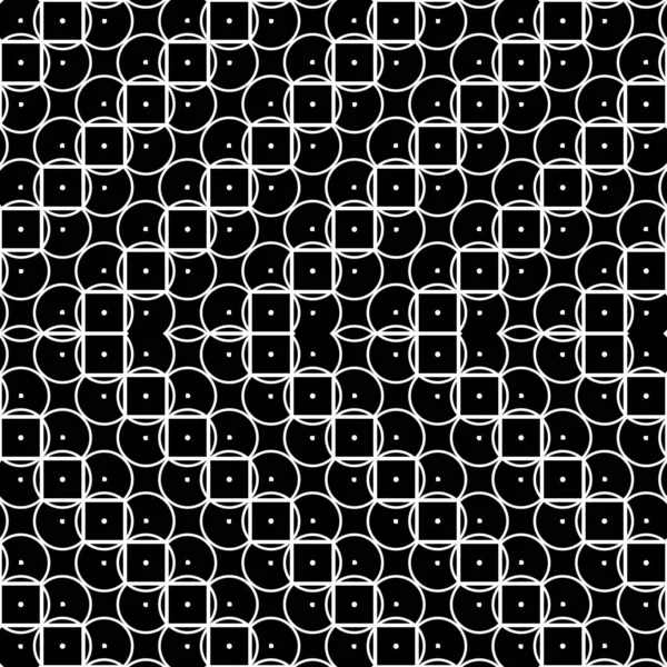 Entwerfen Sie Ein Nahtloses Monochromes Gitter Zickzack Muster Abstrakter Dekorativer — Stockvektor