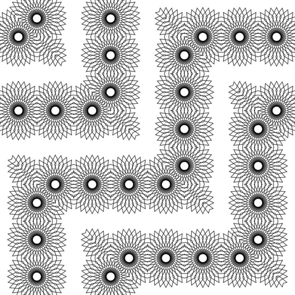 Diseño Sin Costuras Zigzag Patrón Decorativo Fondo Rejilla Monocromo Abstracto — Archivo Imágenes Vectoriales