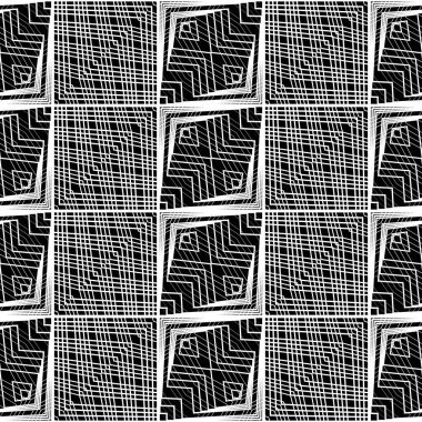 Kusursuz tek renkli desen tasarla. Soyut geometrik rendeleyici arka plan. Vektör sanatı