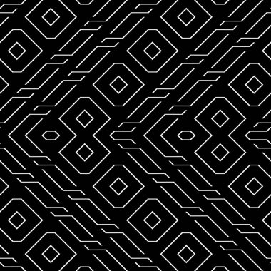 Kusursuz monokrom zigzag deseni tasarla. Soyut geometrik çizgili arka plan. Vektör sanatı