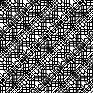 Kusursuz monokrom zigzag deseni tasarla. Soyut geometrik arkaplan. Vektör sanatı