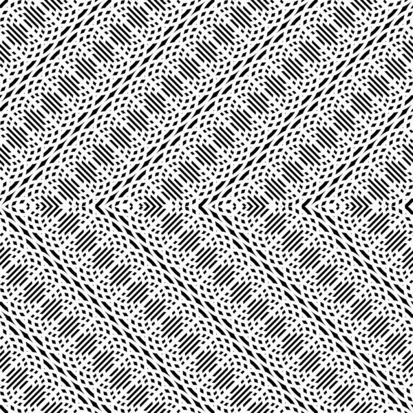 Ontwerp Naadloos Zigzagpatroon Abstracte Monochrome Gestreepte Achtergrond Vectorkunst — Stockvector