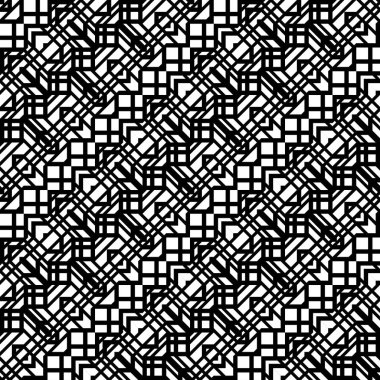 Kusursuz monokrom zigzag deseni tasarla. Soyut geometrik arkaplan. Vektör sanatı