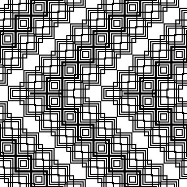 Kusursuz monokrom zigzag deseni tasarla. Soyut geometrik arkaplan. Vektör sanatı