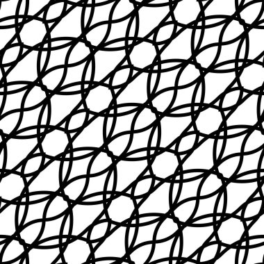 Dekoratif desenli tasarım. Soyut monokrom dantelli arka plan. Vektör artv