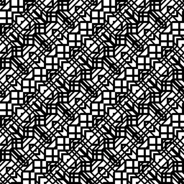 Entwerfen Sie Nahtlose Monochrome Zickzackmuster Abstrakter Geometrischer Hintergrund Vektorkunst — Stockvektor