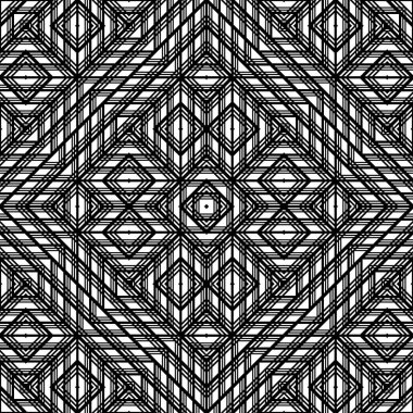 Kusursuz dekoratif dantel desenli. Soyut elmas monokrom arka plan. Vektör sanatı