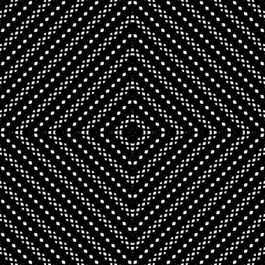 Kusursuz dekoratif dantel desenli. Soyut elmas monokrom arka plan. Vektör sanatı