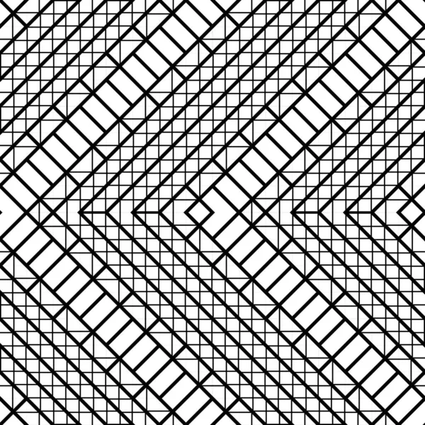 Ontwerp Naadloos Monochroom Zigzagpatroon Abstracte Geometrische Achtergrond Vectorkunst — Stockvector