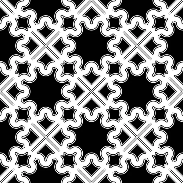 Dekoratif desenli tasarım. Soyut monokrom dantelli arka plan. Vektör sanatı