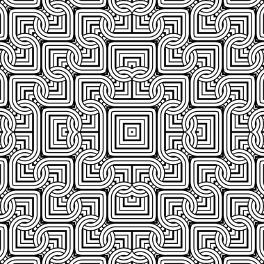 Kusursuz dekoratif dantel desenli. Soyut geometrik tek renkli arkaplan. Vektör sanatı