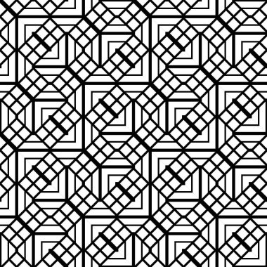 Kusursuz monokrom zigzag deseni tasarla. Soyut geometrik arkaplan. Vektör sanatı