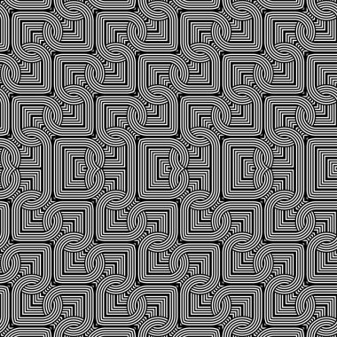 Kusursuz monokrom zigzag deseni tasarla. Soyut geometrik arkaplan. Vektör sanatı