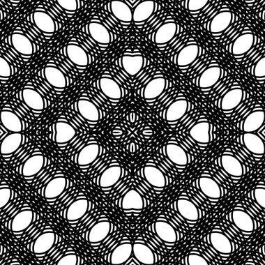 Kusursuz dekoratif dantel desenli. Soyut geometrik tek renkli arkaplan. Vektör sanatı