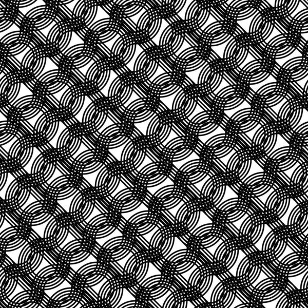 Entwerfen Sie Nahtlose Zick Zack Muster Abstrakter Monochromer Gitterhintergrund Vektorkunst — Stockvektor