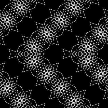 Kusursuz zigzag dekoratif desen tasarla. Soyut monokrom rendeleme arka planı. Vektör sanatı