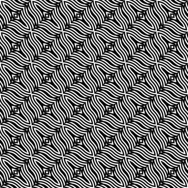 Conception Sans Couture Motif Zigzag Monochrome Fond Onde Abstrait Art — Image vectorielle