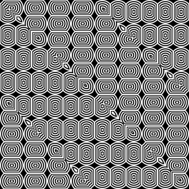 Kusursuz zikzak deseni tasarla. Soyut monokrom çizgili arka plan. Vektör sanatı
