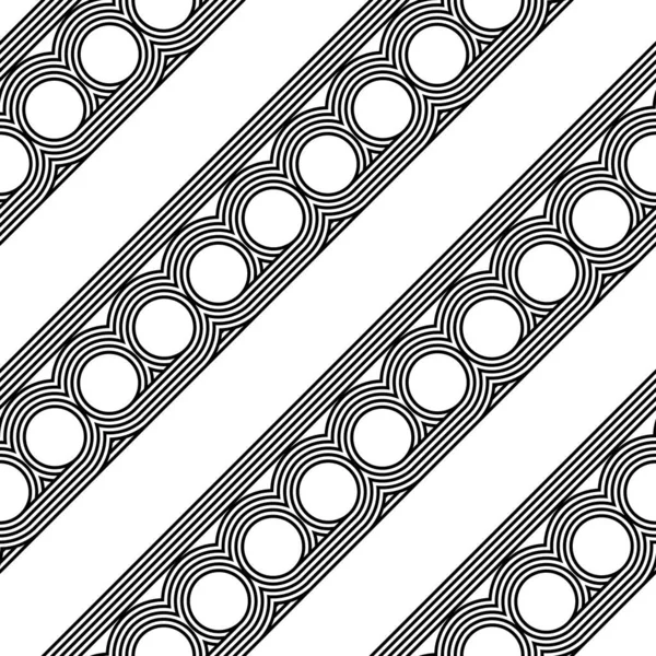 Ontwerp Naadloos Monochrome Streepjespatroon Abstracte Geometrische Achtergrond Vectorkunst — Stockvector