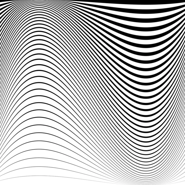 Design monochrom Bewegung Illusion Hintergrund — Stockvektor