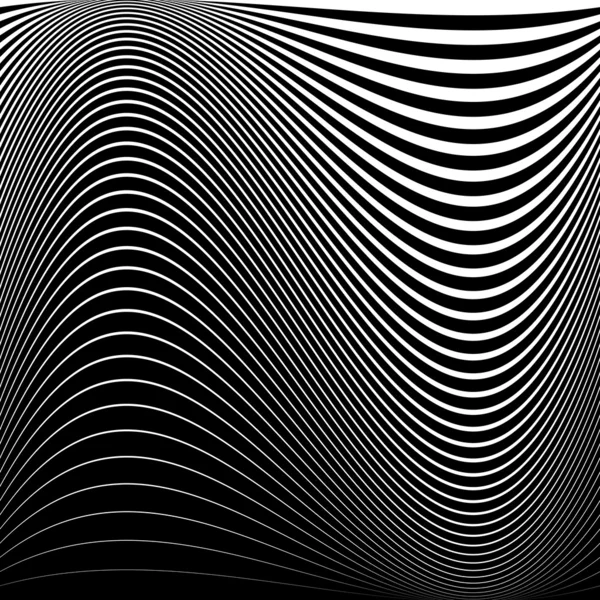 Design monochrome mouvement illusion fond — Image vectorielle