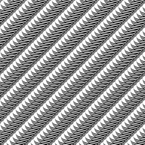 設計シームレスなモノクロ斜線パターン — ストックベクタ